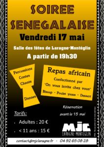 Lire la suite à propos de l’article Soirée sénégalaise