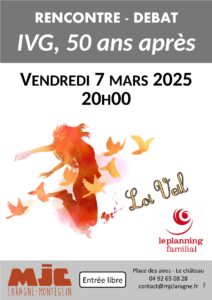 Lire la suite à propos de l’article Soirée débat : IVG, 50 ans après