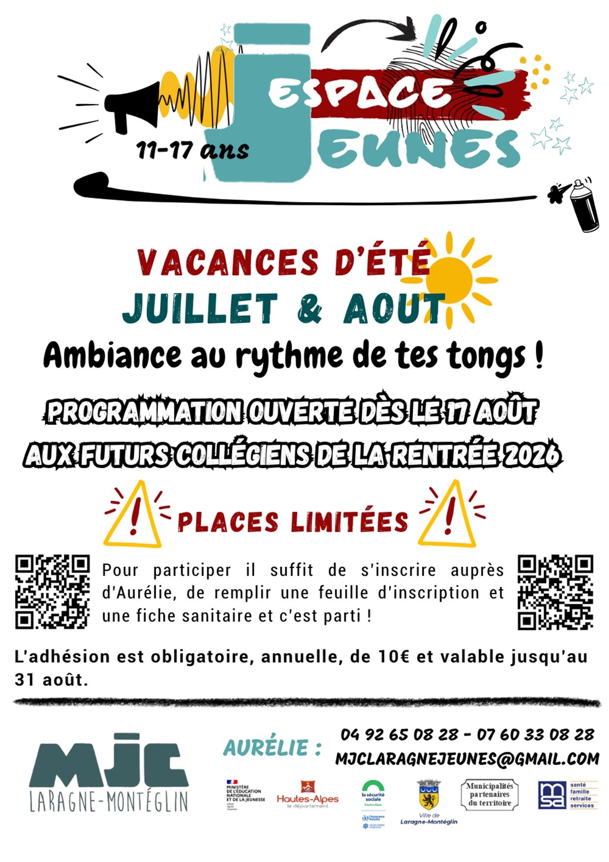 You are currently viewing Espace jeunes – ÉTÉ 2026