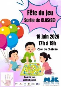 Lire la suite à propos de l’article Fête du jeu – Jeudi 18 juin